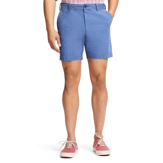 Men's IZOD 7-in. Saltwater Flat Front Chino Shorts Color: Bijou Blue Size: 38