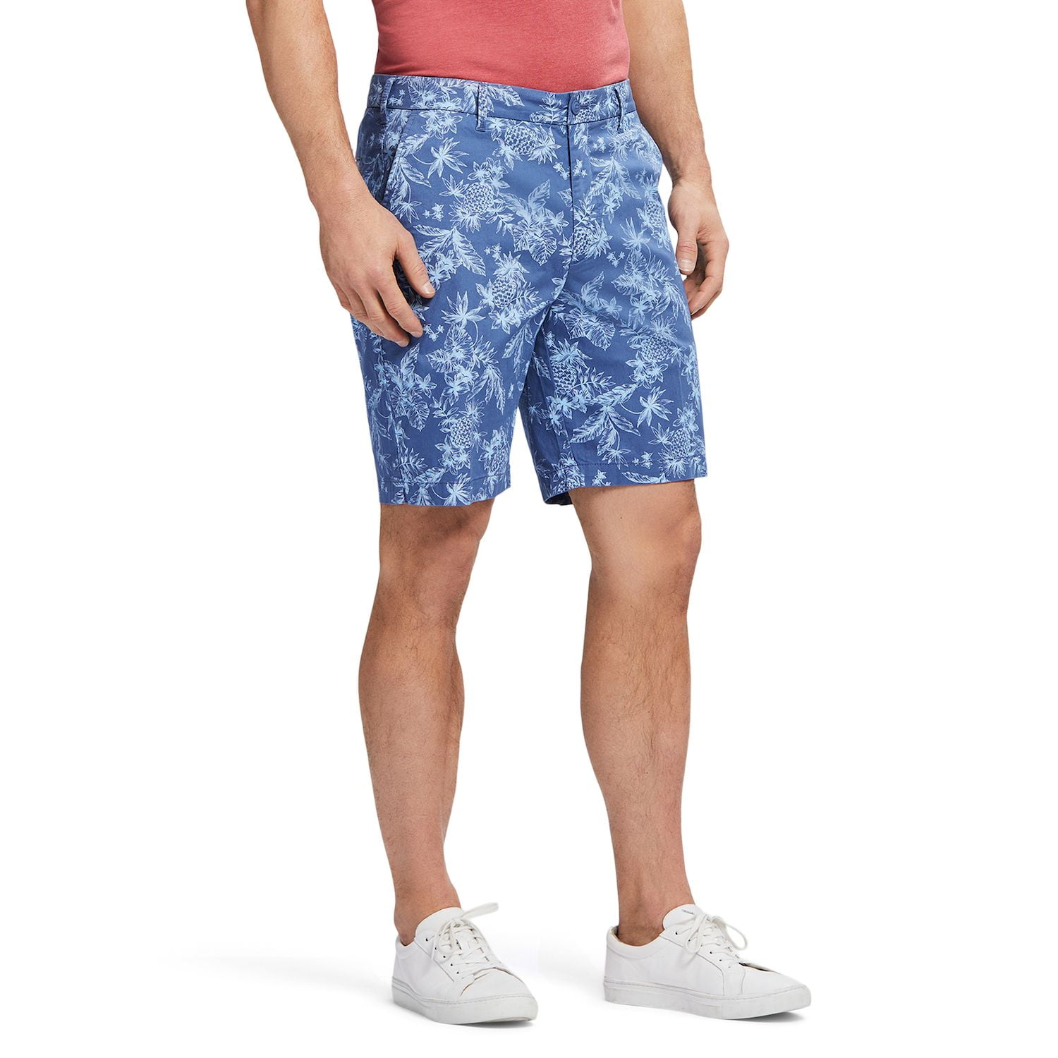 Short Izod Homme - Coupe Classique, 8" Inseam, Bleu Bijou, Taille 34W - Neuf Avec étiquettes