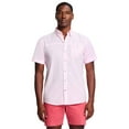 thumbnail image 1 of Men's IZOD Saltwater Dockside Chambray Short Sleeve Button-Down Shirt Color: Peony Size: XL, 1 of 4