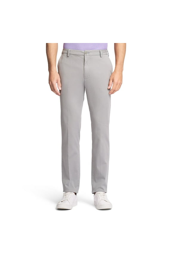 Men's IZOD Saltwater Flat Front Chino Pants Color: Cinderblock Size: 32X32