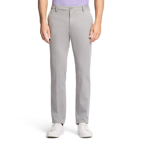 Men's IZOD Saltwater Flat Front Chino Pants Color: Cinderblock Size: 40X32
