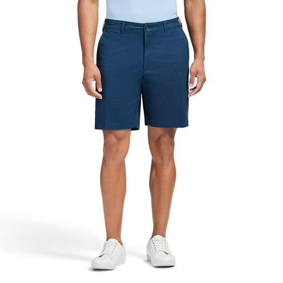 Men's IZOD Saltwater 9.5-Inch Flat Front Chino Short Color: Cadet Navy Size: 32