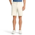 thumbnail image 1 of Men's IZOD Saltwater 9.5-Inch Flat Front Chino Short Color: Silver Birch Size: 34, 1 of 4