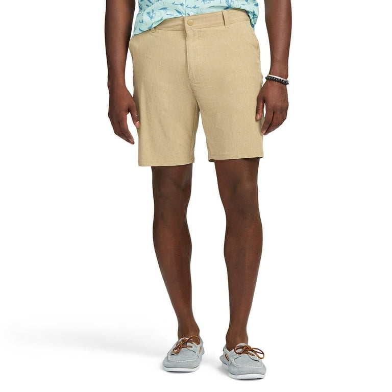 Men s IZOD Saltwater Hybrid Performance Shorts Color Cedarwood Khaki Size 30 Walmart