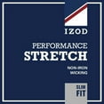 thumbnail image 1 of Men's IZOD Slim-Fit Performance Stretch Flat-Front Pants Cedarwood Khaki, 1 of 5