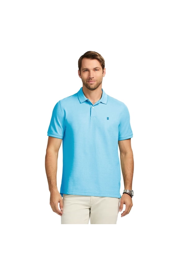 Men's IZOD Solid Advantage Performance Short-Sleeve Polo Color: Aquarius Size: XXL