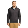thumbnail image 1 of Men's IZOD Thermasoft Fleece Quarter Zip Pullover Sweater Color: Black Size: XL, 1 of 4