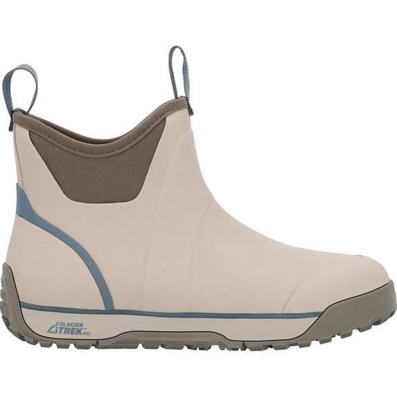 Men's Ice Fleece Lined Ankle Deck Boot, Taupe, Size 10(M)