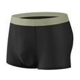 thumbnail image 1 of Men's Ice Silk Boxer Briefs Seamless Breathable Trunks Lightweight Tag-Free Underwear Soft Comfortable Close Fitting Thin Underpants, 1 of 5