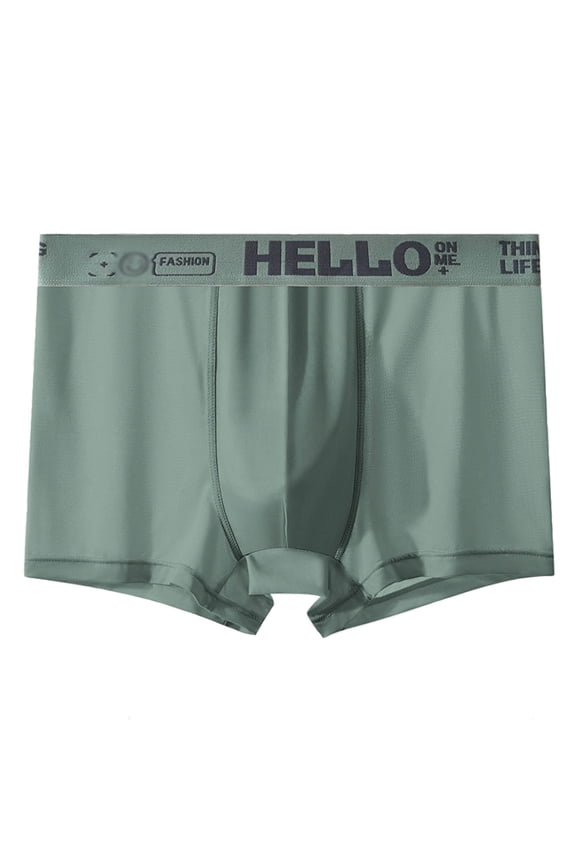 Men's Ice Silk Seamless Ice Thin Breathable Trend Shorts Underwear