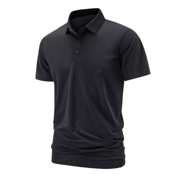 Men's Ice Silk Shirt Summer Business Casual Breathable Comfortable Fashion Top Mens Basic Tee Shirts Summer Vintage T Shirts