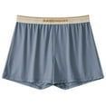 thumbnail image 1 of Men's Ice Silk Sleep Shorts Breathable Loose Fit Boxer Briefs for Sports & Lounge, Soft Ventilated Casual Homewear Summer Underwear (1/2/3-Pack), 1 of 5