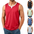 thumbnail image 1 of Men's Ice Silk Sleeveless Tank Top Muscle Shirt Quick Dry Breathable Cooling Fabric Sun Protection UPF 50+ Casual Gym Training Fishing Travel Essentials Gift for Dad | JASKFLY,Green L, 1 of 9