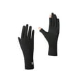 thumbnail image 1 of Men's Ice Silk Sun Protection Gloves With Non-Slip Palm For Delivery Riding And Fishing Featuring UV Blocking And Breathable Material Suitable For Summer Outdoor Activities(Black), 1 of 5
