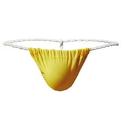Mens Ice Silk Thong Underwear Low Rise Slim Fit Bikini Briefs Soft Breathable T Back G String Comfortable Sexy Minimalist Underpants