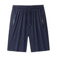 thumbnail image 1 of Men's Ice Stretch Quick Dry Shorts, Zip Pocket Quick Dry Sports Shorts, Men's Plus Size Ice Stretch Shorts, 1 of 7