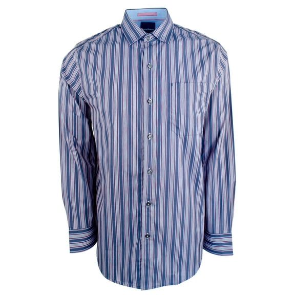 Men's Ikat Rabat Stripe Long Sleeve Shirt-OD-S