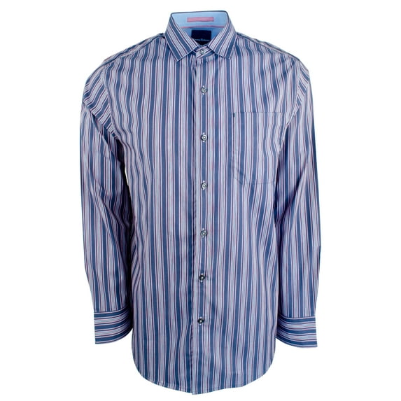 Men's Ikat Rabat Stripe Long Sleeve Shirt-OD-S