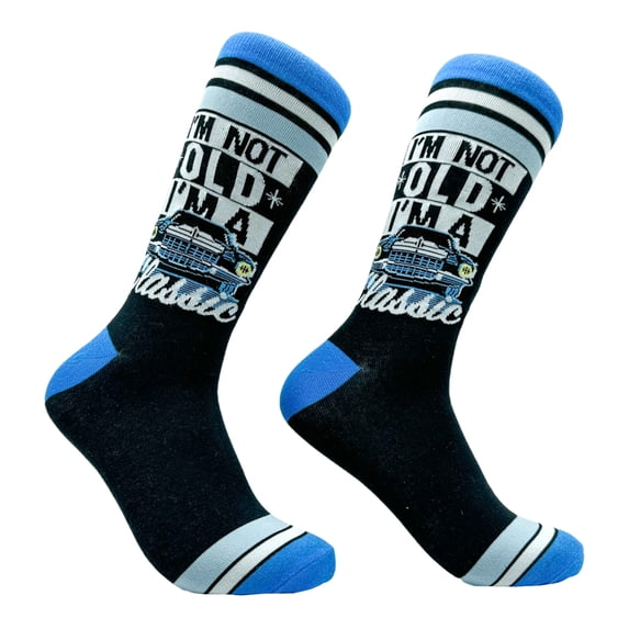 Men's Im Not Old Im A Classic Socks Funny Retro Car Joke Footwear