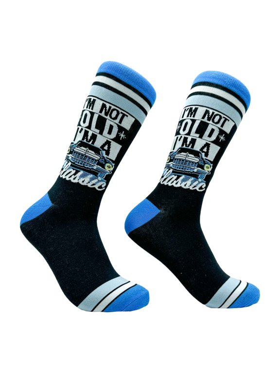 Men's Im Not Old Im A Classic Socks Funny Retro Car Joke Footwear