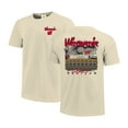 thumbnail image 1 of Men's Image One  Natural Wisconsin Badgers Comfort Colors Hand-Drawn Campus Stack T-Shirt, 1 of 3