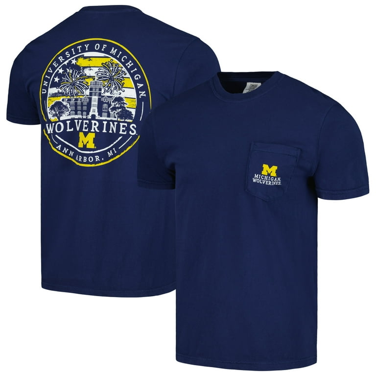 Blue84 Michigan Wolverines Long Sleeve Shirt – Navy, Medium | Officially Licensed NCAA Fan Gear