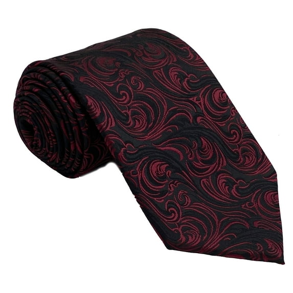 Men’s Imperial Burgundy Formal Satin Self-Tie Necktie in a Variety of Colors by Spencer J’s Signature Satin Collection