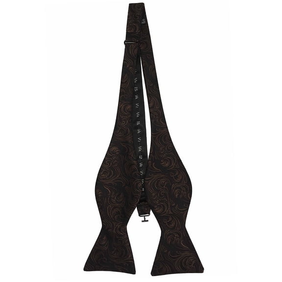 Men’s Imperial Chocolate Formal Satin Self-Tie Bow Tie in a Variety of Colors by Spencer J’s Signature Satin Collection