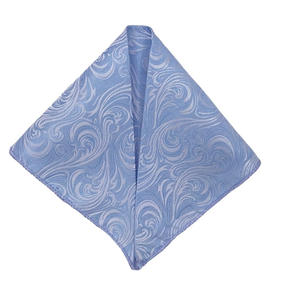Men’s Imperial Dusty Blue Formal Satin Pocket Square by Spencer J’s Signature Satin Collection