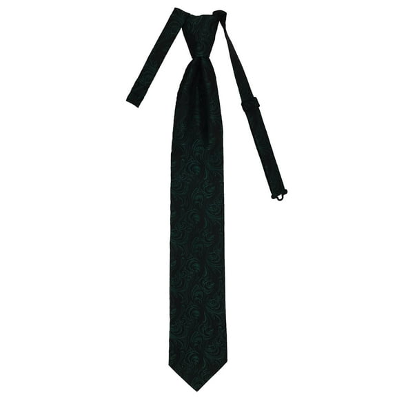 Men’s Imperial Emerald Formal Satin Pre-Tied Necktie Tie in a Variety of Colors by Spencer J’s Signature Satin Collection