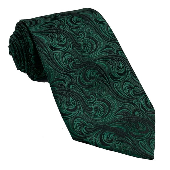 Men’s Imperial Emerald Formal Satin Self-Tie Necktie in a Variety of Colors by Spencer J’s Signature Satin Collection