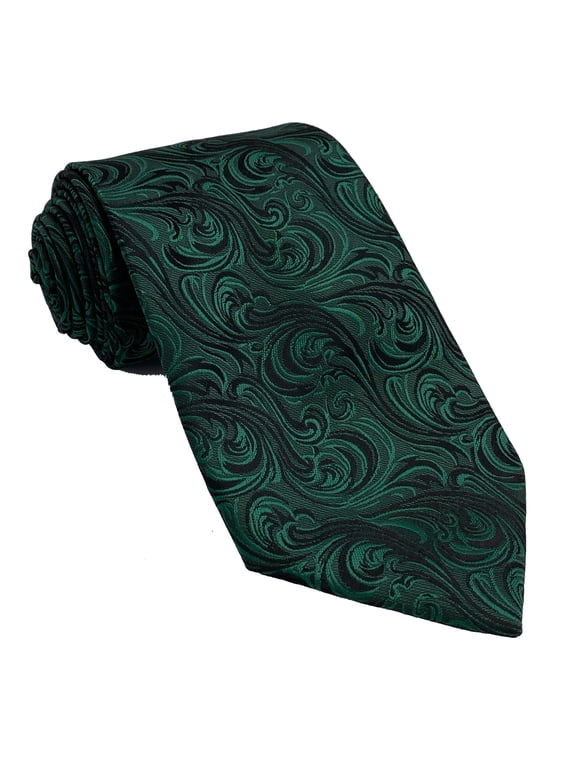 Men’s Imperial Emerald Formal Satin Self-Tie Necktie in a Variety of Colors by Spencer J’s Signature Satin Collection
