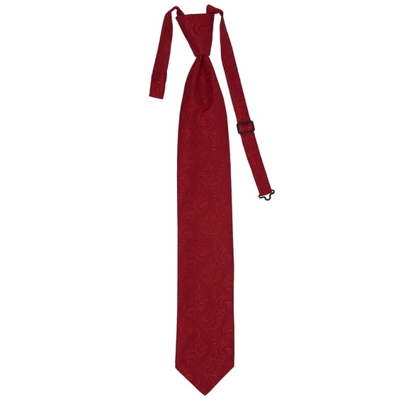 Men’s Imperial Red Formal Satin Pre-Tied Necktie Tie in a Variety of Colors by Spencer J’s Signature Satin Collection