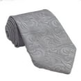 thumbnail image 1 of Men’s Imperial Silver Formal Satin Self-Tie Necktie in a Variety of Colors by Spencer J’s Signature Satin Collection, 1 of 3