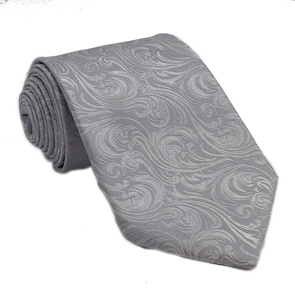 Men’s Imperial Silver Formal Satin Self-Tie Necktie in a Variety of Colors by Spencer J’s Signature Satin Collection