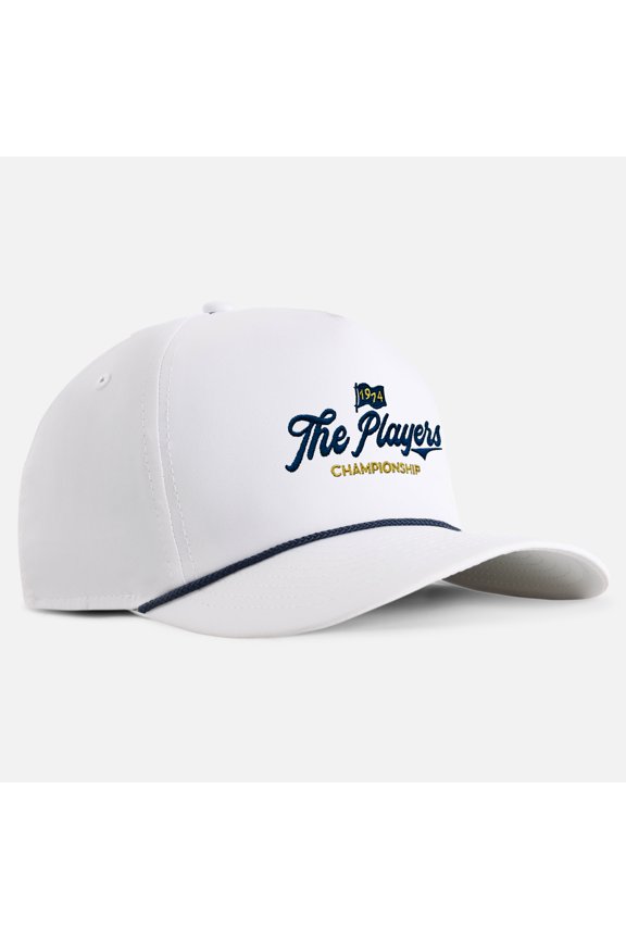 Men's Imperial White THE PLAYERS Script Wrightson Rope Adjustable Hat
