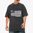 thumbnail image 1 of Men's Independence Day T-Shirt, Patriotic Graphic Short Sleeve Tee, Casual Cotton Top for July 4th Celebration and Summer, 1 of 7
