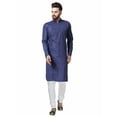 thumbnail image 1 of Men's Indian Linen Bollywood Achkan Pathani Kurta Style Pajama Set, 1 of 2