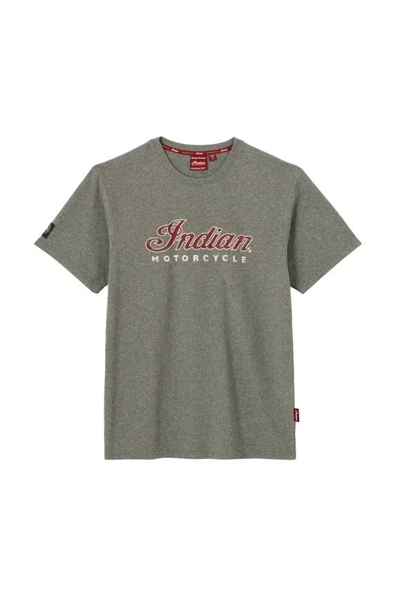 Men's Indian Motorcycle Marl Logo T-Shirt, Gray