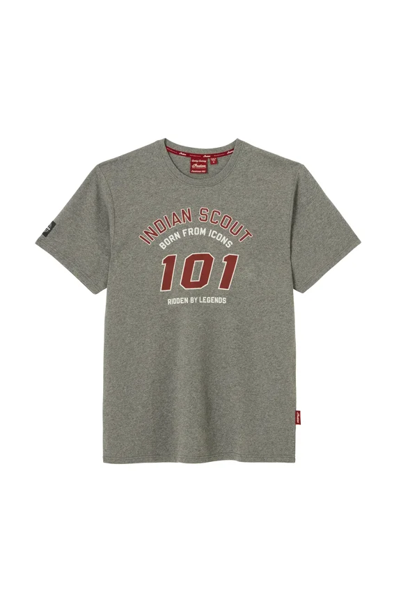 Men's Indian Scout 101 T-Shirt, Gray