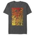 thumbnail image 1 of Men's Raiders of the Lost Ark Titles Poster Graphic Tee Charcoal Heather X Large, 1 of 5