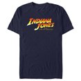 thumbnail image 1 of Men's Indiana Jones and the Dial of Destiny Official Movie Logo  Graphic Tee Navy Blue 2X Large, 1 of 5