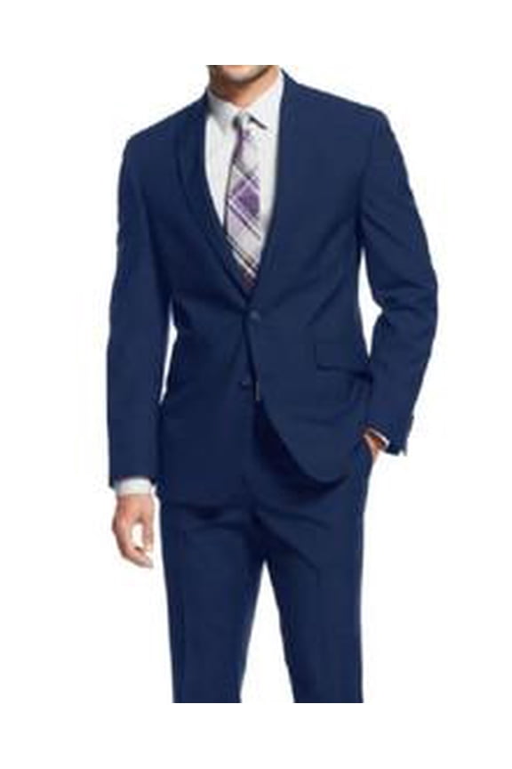 Men's Indigo Blue Slim Fitted Suit 2 Piece 2 Button Vinci SC900-12