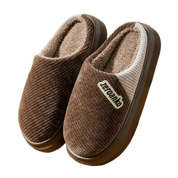 Men's Indoor Bedroom Slipper with Memory Foam Fashionable Winter Home Winter Thick Sole With Insulation Feeling Silent Slippers