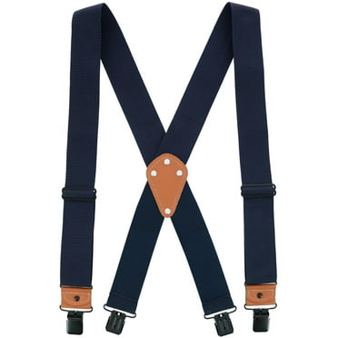 Men's Industrial Strength Ballistic Nylon Clip End Work Suspenders