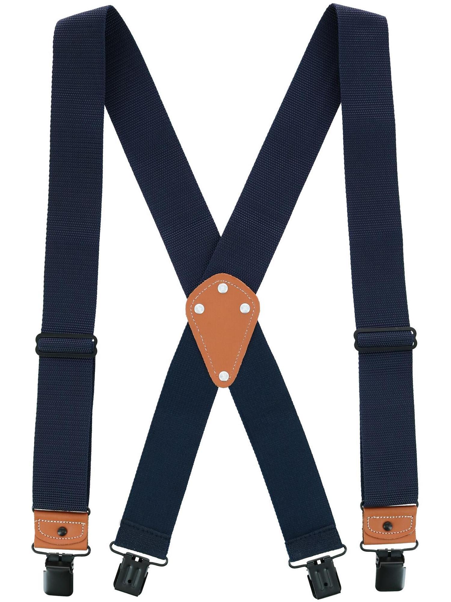 Men's Industrial Strength Ballistic Nylon Clip End Work Suspenders