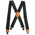 thumbnail image 1 of Men's Industrial Strength Suspenders Partial Black Elastic Tradesperson's Suspenders 2 inch Wide Tool Belt Suspenders, 1 of 6