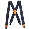thumbnail image 1 of Men's Industrial Strength Suspenders Partial Elastic Tradesperson's Suspenders 2 inch Wide Tool Belt Suspenders, 1 of 6