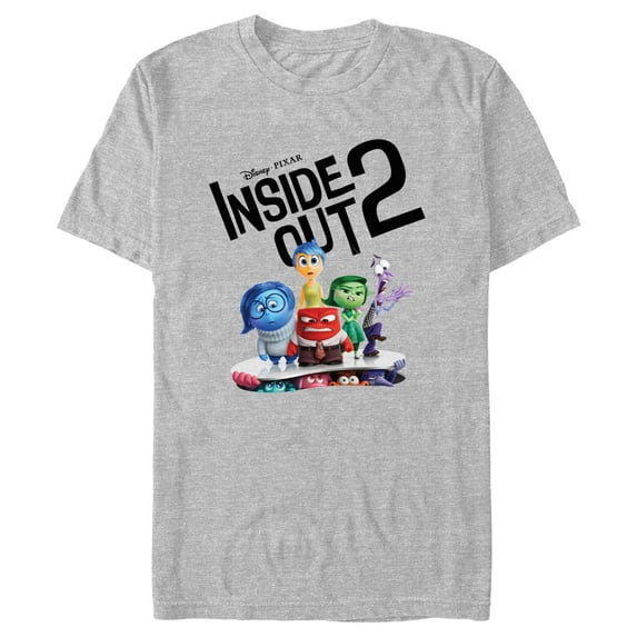 Men's Inside Out 2 Logo New Emotions Graphic T-Shirt