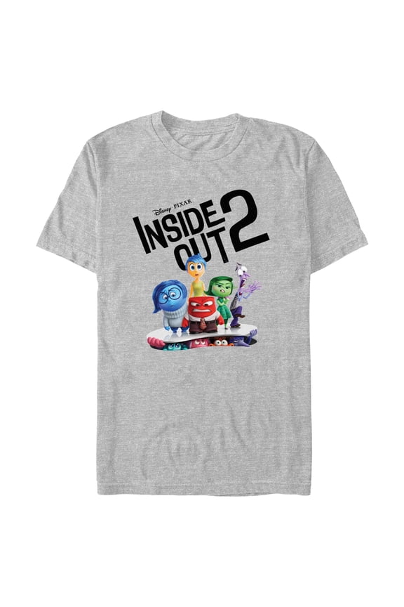 Men's Inside Out 2 Logo New Emotions Graphic T-Shirt
